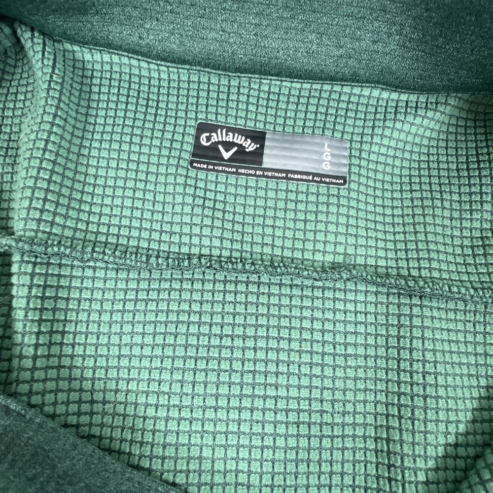 Callaway Green ‎ Jacket Pullover Zip Up 1/4 Size Large Unisex - Picture 10 of 11